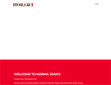 Tablet Screenshot of normajeans.ca